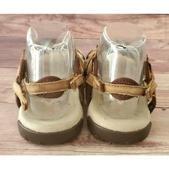 Merrell Women Terran Lattice Brown Leather Sandals - Picture 4 of 6